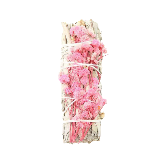 PINK GYPSOPHILA + WHITE SAGE | 粉色满天星+白鼠尾草 70g