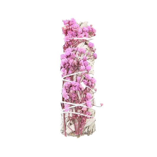 PURPLE GYPSOPHILA + WHITE SAGE | 紫色满天星+白鼠尾草 70g